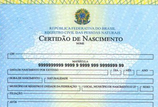 Certidao de nascimento