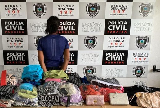 Operação prende mulher vendendo roupas roubadas em João Pessoa
