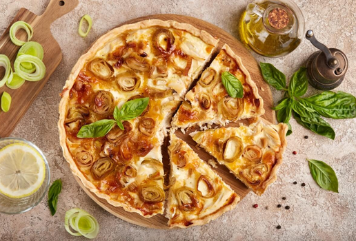 Quiche de frango com alho-poró (Imagem: natkinzu | Shutterstock)