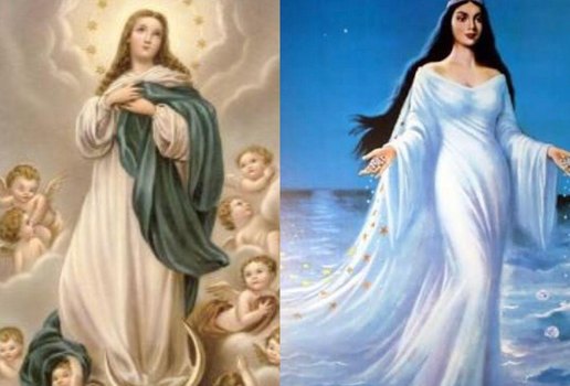 Nossa Senhora da Conceição e Iemanjá