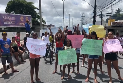 Protesto avenida liberdade