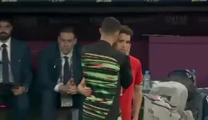 Abraco de Cristiano Ronaldo em Diogo Jota repercute nas redes