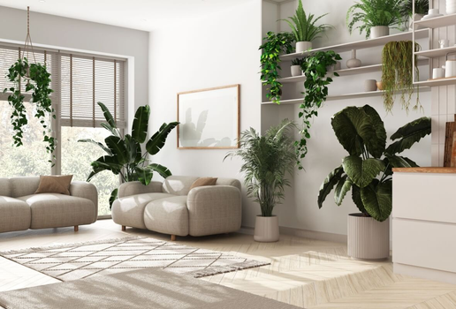 A biofilia busca conectar as pessoas com a natureza por meio da decoração  (Imagem: Archi_Viz | Shutterstock)