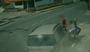 Vídeo mostra momento em que carro atropela quatro pessoas na PB