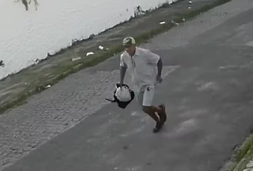 Homem fugindo jaguaribe