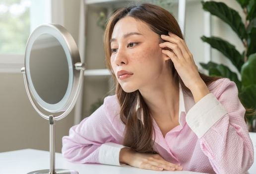 A luz azul emitida pelas telas pode prejudicar a saúde da pele (Imagem: Kmpzzz | Shutterstock)