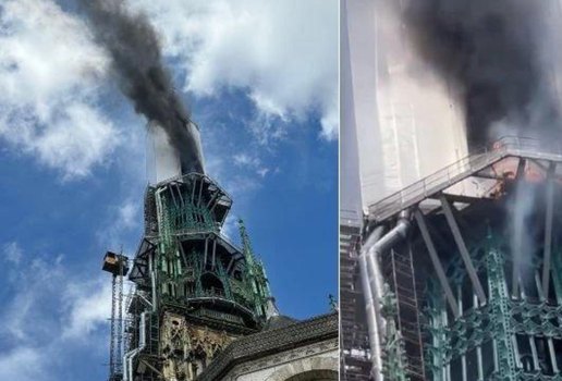 Incendio catedral