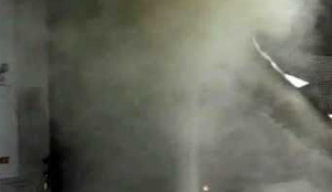 Fumaça em casa na cidade de Campina Grande. Imagem ilustrativa