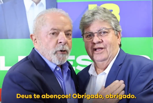 Lula oficializa apoio a João Azevedo no segundo turno