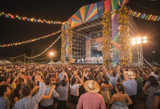 Super festa de sao joao tipica do interior do nordeste brasileiro gerada com ideogram