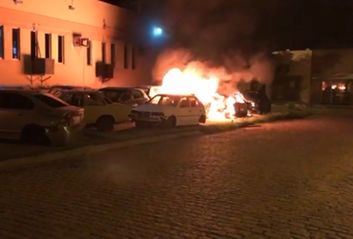 Incendio carros forum sao bento