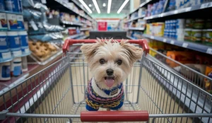 Cachorro supermercado ideogram