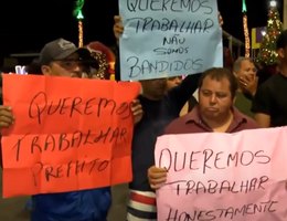 Protesto orla joao pessoa reordenamento ambulantes