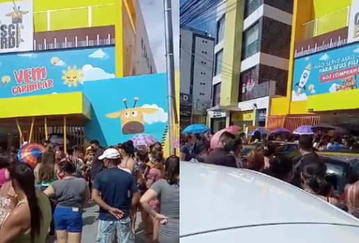 Vídeo: tumulto em bazar deixa clientes feridos