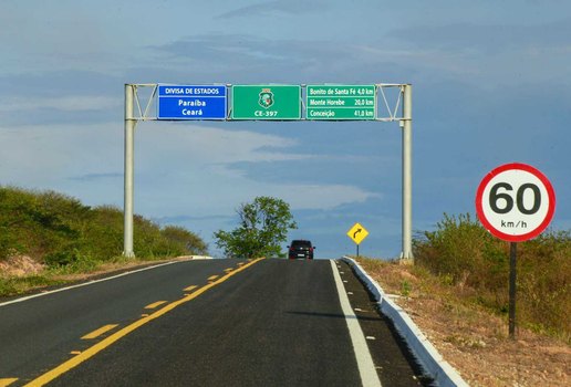 CE-397, entre Ceará e Paraíba.