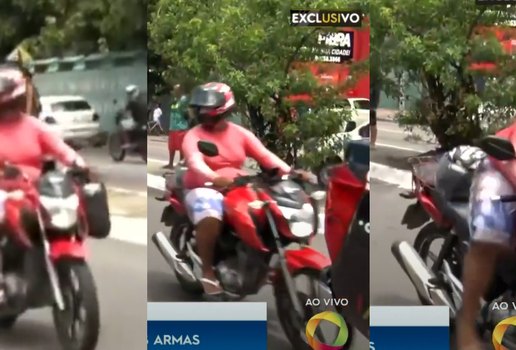 Motociclista distraido