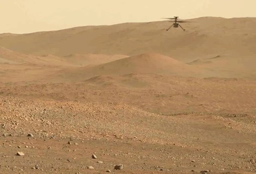 Vídeo mostra helicóptero Ingenuity levantando voo em Marte
