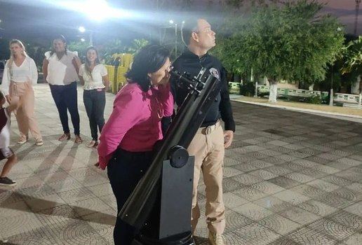 Telescopios do Projeto Esperanca no Espaco serao usados para observar alinhamento de planetas no Acude Velho em Campina Grande
