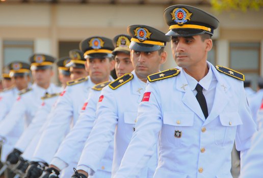 Formatura de novos aspirantes da Polícia Militar.