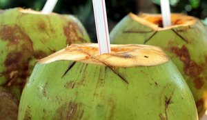 Água de coco é aliada para driblar o calor