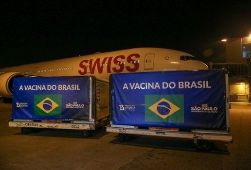 Entrega foi realizada no Aeroporto de Guarulhos, em São Paulo.