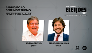 João Azevêdo e Pedro Cunha Lima disputam o segundo turno na Paraíba.