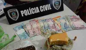 Policia Civil apreende drogas e prende homem por trafico em Bananeiras