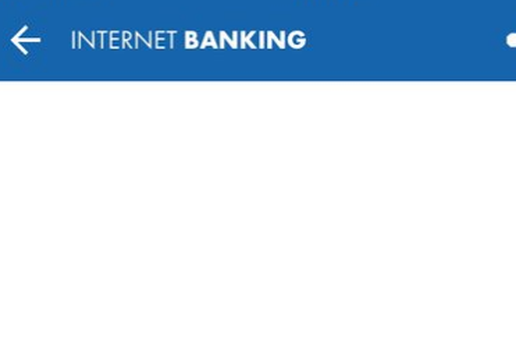 Tela do internet banking