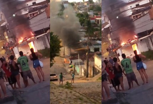 Homens armados incendeiam oficina em comunidade de João Pessoa
