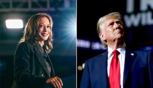 Kamala trump foto reproducao campanhas eleitorais