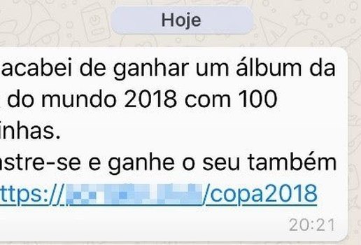 Golpe copa do mundo whats