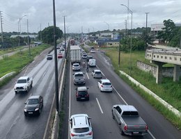 Congestionamento se formou na BR-230