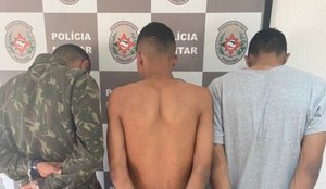 Trio foi encaminhado à Central de Polícia