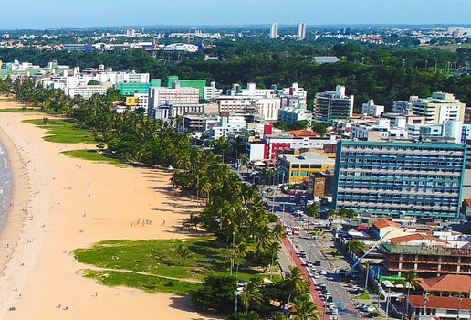 Orla da praia de Cabo Branco, em João Pessoa.