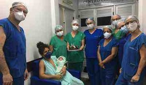 Jovem com suspeita de covid 19 da a luz ao primeiro filho na maternidade Frei Damiao