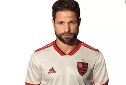 Diego uniforme branco Flamengo