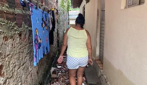 Thaís da Cunha vive há 29 na comunidade São Rafael, em João Pessoa
