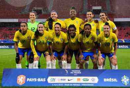 Brasil enfrenta a Franca pelo Torneio da Franca Foto Divulgacao CBF
