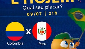Colômbia x Peru, ao vivo e exclusivo na TV Tambaú/SBT