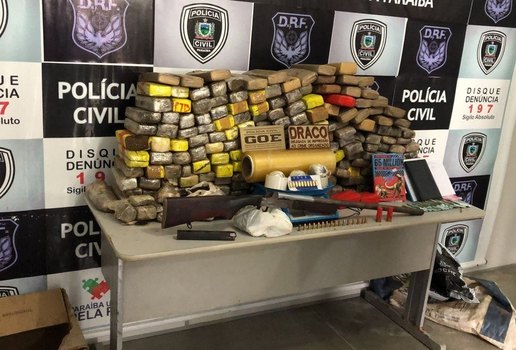 Polícia apreende 200kg de maconha