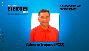 Adriano Trajano é candidato pelo Partido da Causa Operária.