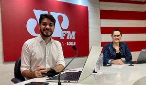 Daniel Lustosa e Rejane Negreiros apresentam o 'Jornal da Manhã'.