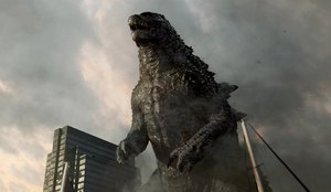 Godzilla 2014 movie laser time review