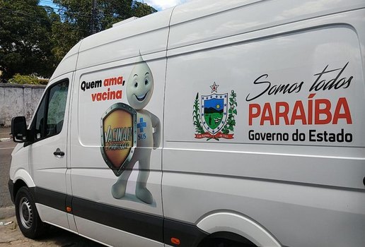 Veículos prontos para a vacinação na Paraíba