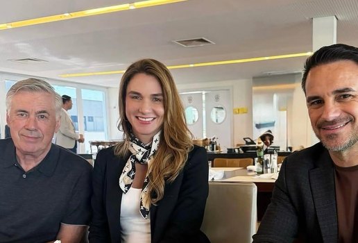 Sexta feira de muito futebol e boas conversas A presidente da FPF e vice presidente da CBF Mich