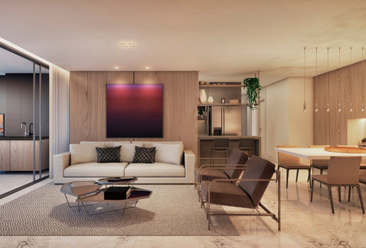 Conceito aberto cria uma conexão mais fluida entre os cômodos e amplia a percepção de espaço (Imagem: Divulgação | GT Building)