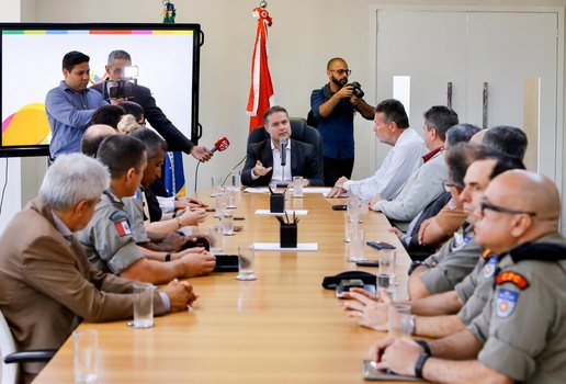 O governador renan filho afirmou que as metas estabelecidas para este ano na seguranca publica foram alcancadas e que 2019 foi muito simbolico e significativo do ponto de vista da reducao da violencia em alagoa