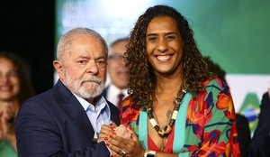 Lula e Anielle Franco.