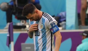 Messi chegou a marcar, mas a seleção foi derrotada