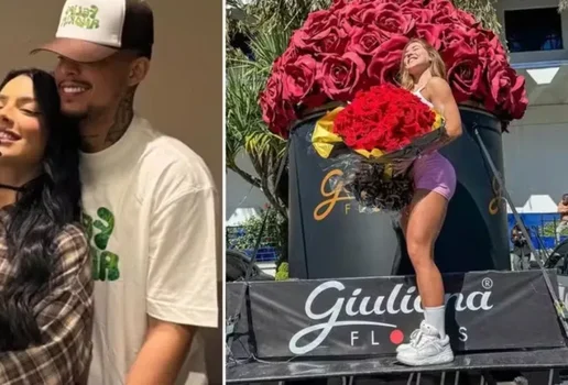 Namorada faz post apos cantor presentear Virginia com caminhao de flores